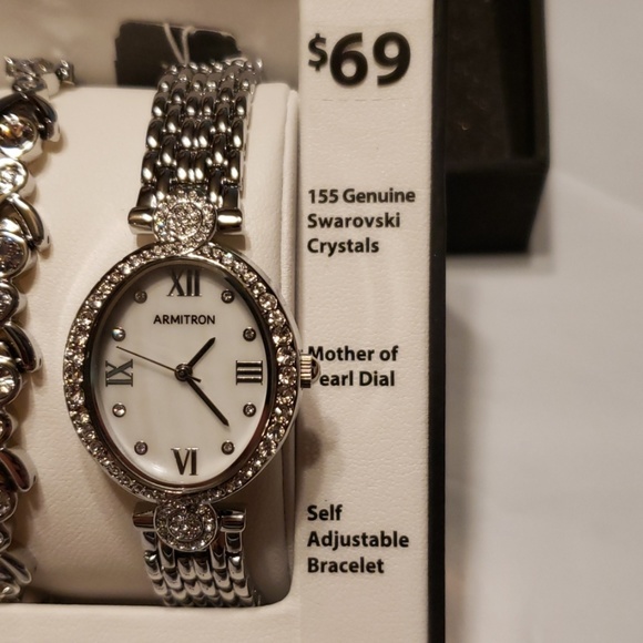Armitron Crystal Bracelet and Watch Gift Set - Picture 4 of 5